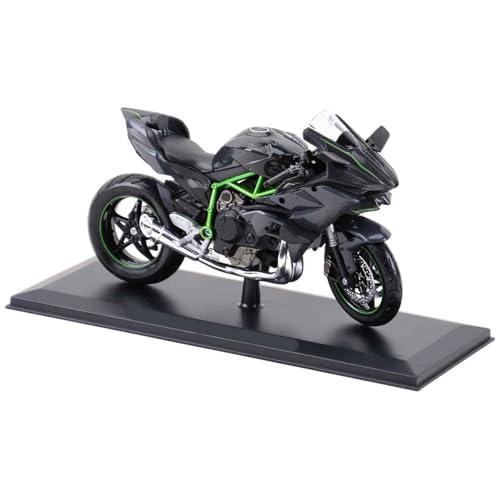 Moto Kawasaki Ninja H2 R 1:12 miniature de collection moulée sous pression avec support