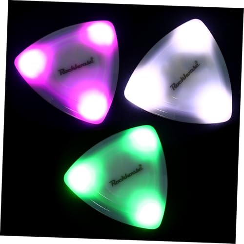 JEWEDECO 3 M^[sbN M^[̃sbNCgAbv y LEDsbNM^[ guitar pick sbN M^[ANZT[ ysbN Abs Green