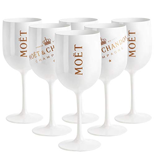 Moet and Chandon White Ice Imperial - Set di 6 bicchieri da champagne