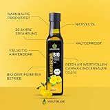 Kräuterland Bio Nachtkerzenöl 250ml, Bio Nachtkerzensamen, Kaltgepresst, naturrein ohne Zusatzstoffe, Vegan & GVO-frei, geeignet für Haut & Haare, Premium Qualität