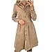 Sisifa Damen Kleid Elegant Cord Shirtkleid Casual Kleider für Frauen Herbst Button Down Hemdkleid Lose Swing Revers Langarm Hohe Taille Cord Minikleid Freizeitkleid