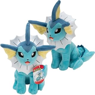 Pokèmon Vaporeon Aquana Cuddly Toy 20 cm - Plush Toy - 2022 - Plush - Officially Licensed Toy, PKW2324, Multicoloured