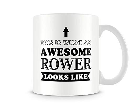 Awesome Rower - Printed Sport Mug - Great Gift/Present Idea, Ceramic, 11fl.oz.