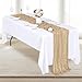 RealBox 6 Pack Beige Cheesecloth Table Runner 17x108 Inch Semi Sheer Boho Gauze Cheese Cloth Fabric Table Runners, for Wedding Party Baby Shower Birthday Home Decor Garden Farmhouse