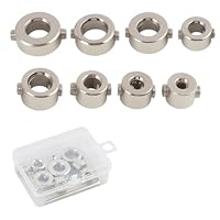 8 PCS Tiefenanschlagringe Set für Bohrer – 3-10mm Bohrtiefenbegrenzer, Mit Inbusschlüssel, Stellungsregler Ring Positionierer für Holzbearbeitung, Heimwerkerprojekte & Dübelmontage