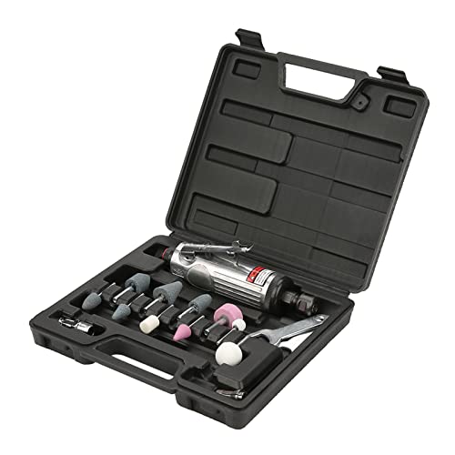 Compact Size, Light Weight, High Speed Pneumatic Sander Tool Set Ideal for Polishing and Grinding, with Ergonomics Design for Cutting, Finishing Operations