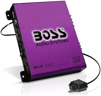 BOSS Audio Systems R1100M Monoblock Car Amplifier 1100 Watt, 2-8 Ohm Stable
