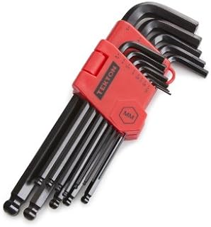 TEKTON Long Arm Ball End Hex Key Wrench Set, 13Piece (1.27-10 mm) |