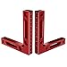 Price comparison product image 2 Pack 90° L-Type Corner Clamp 4.7" x 4.7"Positioning Squares 90 Degree Corner Clamping Square Right Angle Clamps Straight Angle Tweezers Woodworking Tool Aluminium Alloy (New Version)