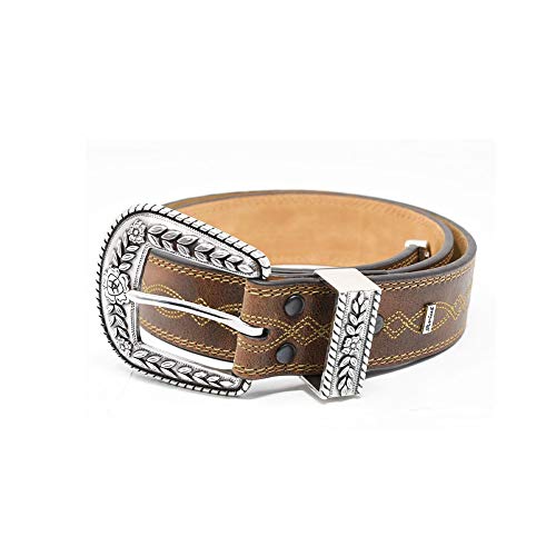 Ariat Women's Fatbaby Center Stitch Belt, Brown, 34 #TOP5