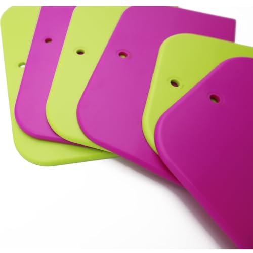 TuNan 6PCS Plastic Body Filler Spreaders Auto Spreader Automotive Body Filler for Applying Fillers, Putties, Glazes, Caulks and Paint - 4, 5, 6 inches (Green,Purple) - Thumbnail 7
