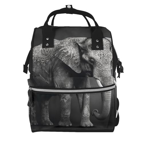 Sac à dos à langer de grande capacité pour femme moderne et élégante