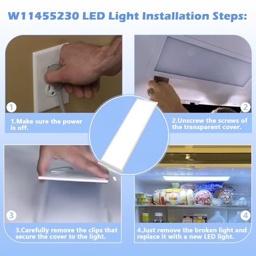 Image of W11048980 W11470191 Refrigerator LED Light Assembly