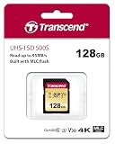 Transcend SDC500S | 128GB SD card | UHS-I U3, MLC, 95/50 MB/s (TS128GSDC500S-E)