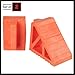 Wheel Chocks 2-Pack - Parking Block Set with 3 Ton Capacity - Wheel Chocks for RV Trailer, Motorcycle, Camper, Trucks, or Cars by Stalwart (Orange)