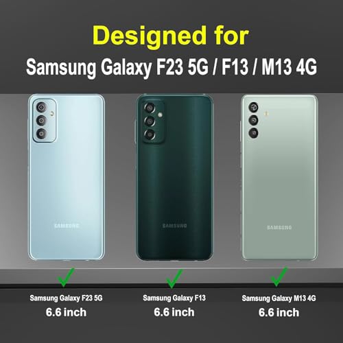 Image of NDCOM for Samsung F23 5G Back Cover, F23 5G Samsung Mobile Back Cover, Samsung Galaxy F23 5G Back Cover Ring Holder Case