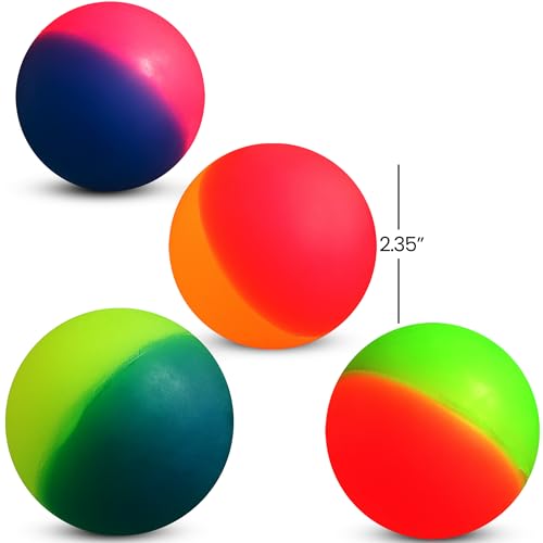 image for Bedwina Jumbo Super Bouncy Balls - (Pack of 6) 2.35 Inch Balls for Kid