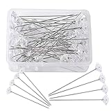 2-Inch Bouquet Flower Diamond Rhinestone Brooch, Crystal Head, Transparent Straight Needle, Wedding Bride Hair Accessories, Jewelry Decoration, DIY Craft Sewing (100) Pieces