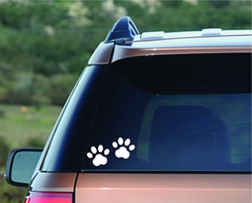 Enjoy It Pet Paw Car Stickers, 12 Pawprint Stickers, Outdoor Rated Vinyl Sticker Decals For Windows, Bumpers, Laptops Or Crafts #TOP2