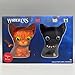 Warrior Cats Collector's Vinyl Figurines, Firestar & Scourge Twin Pack from The Warriors Book Series The Prophecies Begin, Officially Licensed Products