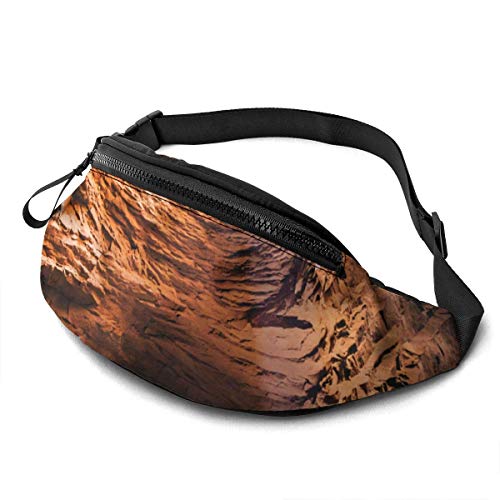 NHCY Inside The Cave Riñonera Bolsillo con Correas Ajustables con Conector para Auriculares para Hombres y Mujeres