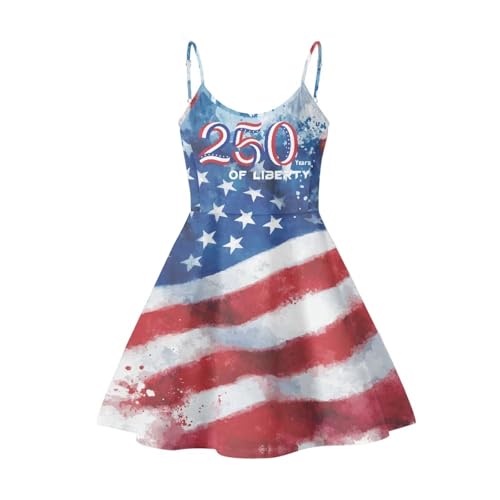 Image of Cozeyat Women Girls Summer Sleeveless Dress Casual Swing Beach Cover Up Knee Length Dresses,Large Size XS-4XL