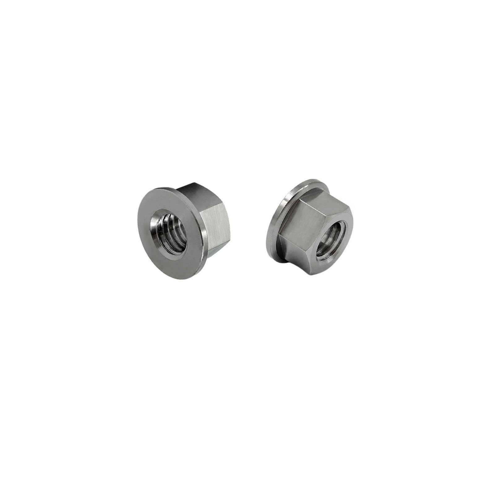 RISON tytanowa nakrętka kołnierzowa M12 x 1,75 mm, tytanowa nakrętka zębata, stop tytanu, kolor 6AL4 V, tytanowa nakrętka kołnierzowa do motocykla, 5 sztuk