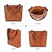 BERLINER BAGS Vintage Genuine Leather Tote Bag Seville, Handbag, Large Shopper for Women - Brown