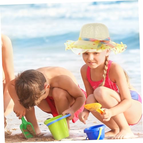 3Pcs Sun Protective Hat Breathable Wide Rim Beach Caps Adorable Straw Hats for Boys Comfortable Lightweight Design for Outdoor Activities3