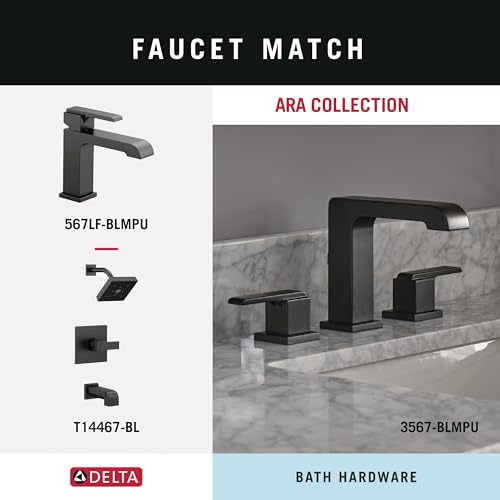 Image of Delta Towel Rack | 24 Inch Matte Black Towel Bar for Bathroom, Kitchen | Ara Accessories