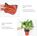 JERIA 100-Pack 6 Pots de chambre de bébé en plastique de pouce 100 Étiquettes de Pcs, Pots de démarrage de semences,Contenant de plantes de fleurs pour suceurs, Découpes, Transplantation