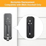 Blink Remplacement de la plaque arrière, pièce de plaque arrière compatible avec Blink Video Doorbell, avec monture Accessory(2 Boîte)