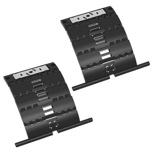 ipow Lot de 2 Attaches Volet Roulant Rigide pour Fixation de Tablier, Attache Verrou pour Tube OCTO 60/70, Ressort de Suspension Support Lame Volet Roulant Électrique/Manuel/Solaire, Anti-effraction