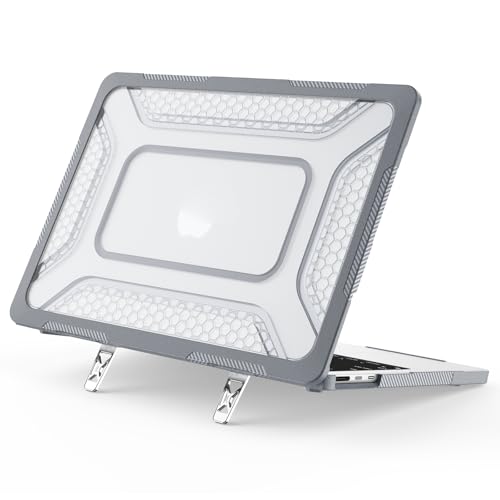 Coque MacBook Air 13 M5 M3 M2 antichoc housse bumper Mac Air 13.6 gris A3240