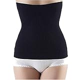 Lifemall New Breathable Elastic Postpartum Postnatal Recoery Support Girdle Belt,Tummy Trimmer Fat Burning Lost Weight Waist Trainer Slimming Belt,Body Shaper (L, Black)