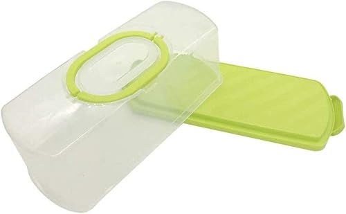 Miniatura 3 de Paquete de 2 recipientes rectangulares de plástico de 13 pulgadas para almacenamiento de pasteles, panera para transportar y almacenar pan de