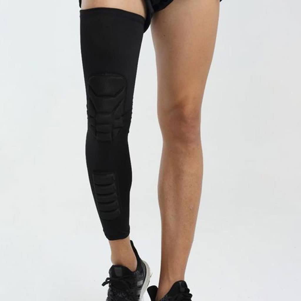 Compression Knee Pads Long Basketball Leg Sleeve Men Women Sport Calf Protection Soccer Gym Leggings