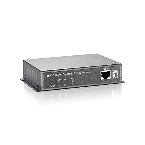 Repetidor PoE Gigabit extensor de red LAN RJ45 para cámaras de seguridad de largo alcance