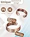 EnerCoppeX Copper Magnetic Ring for Women, Lymphatic Drainage Adjustable Ring, 3500 Gauss Magnet (X)