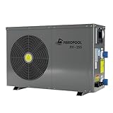 FibroPool Swimming Pool Heat Pump - FH255 55,000 BTU - for Above and inground Pools and Spas - High Efficiency, All Electric Heater - No Natural Gas or Propane Needed