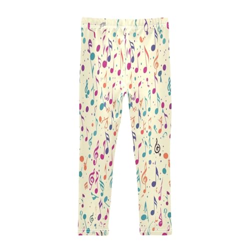 Bolaz Toddler Girls Leggings Printed Yoga Pants Leggings Purple Blue Notes for Kids2