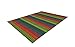 Produktbild BERGER Stripes Outdoormatte 450 250x300 bunt  Outdoor Teppich Campingteppich Camping Teppich Zeltteppich 250x300 Bodenplane Zeltboden  atmungsaktiv, weich, mit Befestigungsschlaufen