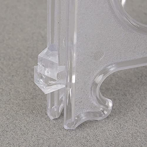 Patty Both 12 Pcs 8" Clear Plastic Easel Display Photo Holder Stand, Displays Picture Frames,Cookbooks,Placecards, Or Other Items At Weddings, Home Decoration, Birthdays, Tables #TOP1