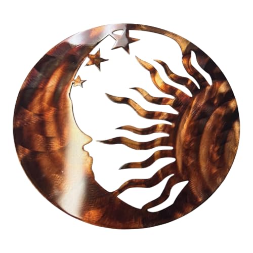 The Moon, the Sun and the Stars Metal Wall Art