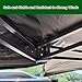 270° Fan-shaped Side Tent and Covering, Driver's Side Outdoor Car Canopy, Waterproof UV50+ Wind Proof, Suitable for SUV/vehicles with Luggage Rack on Top(Large)