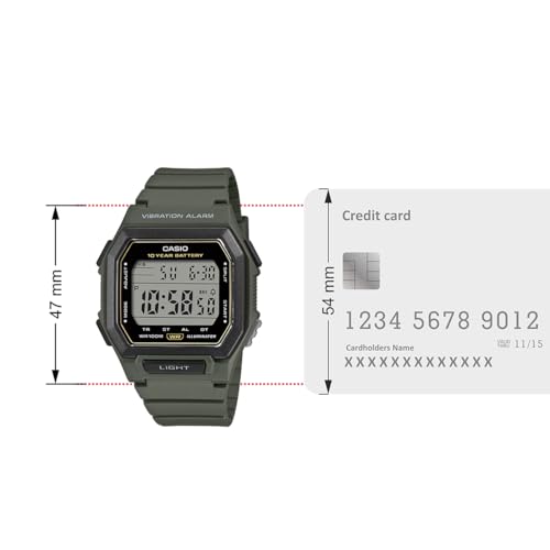 Image of Casio W-738H-3AVDF Digital Clear Watch Unisex (D443)
