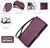 Funda para ZTE Nubia Neo 5 GT 5G violeta con porta tarjetas, billetera con cierre, broche magnético y tapa abatible 4