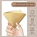 100 PCS Coffee Filter Papers (1-4 Cups) Unbleached Filter Papers Coffee Filters Size 02 Compatible with Coffee Dripper & Pour Over Maker