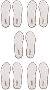 Nawemo Nawemo Zimtsohlen, geruchsbindende Zimteinlegesohlen gegen Schweißfüße, Fußgeruch, Fußpilz und Nagelpilz, Einlegesohlen Frottee (5er Pack/5 Paar)