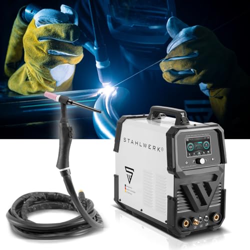 Stahlwerk Saldatrice A Gas Di Protezione Ac/Dc Tig 200 Puls Pro Touch Completo Inverter Igbt Con 200 Ampere, Funzione Arc/Mma, Memoria Lavoro, Funzione Impulsi E Spot, Adatto Per Alluminio E Lamiera - 13
